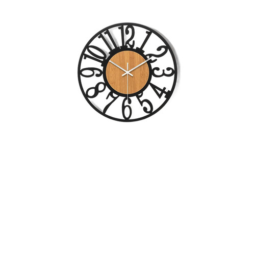 Wanduhr metall analog - 60,