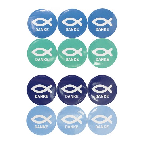 Fisch sticker danke - danke, 24