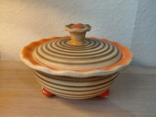 Art deco deckeldose keramik - art,