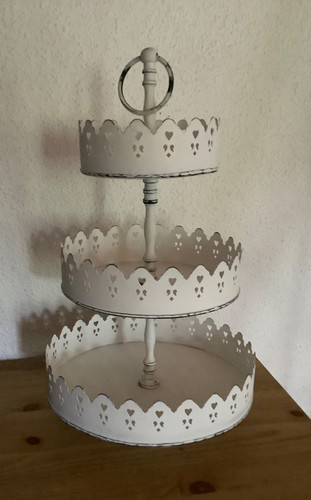 Etagere metall heine weiß - etagere,