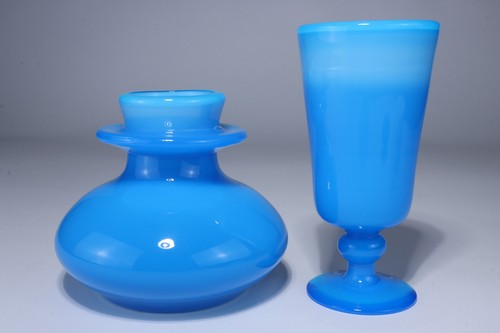 Blaues opalines glas opalglas - glas,