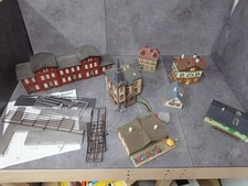 Modellbahn Häuser Konvolut Spur H0 Bahnhof mit einzel Fenster Beleuchtung Nr.11