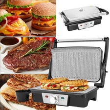 SUPERLEX Kontaktgrill Elektrisch Sandwichtoaster Paninigrill Cool-Touch Antihaft