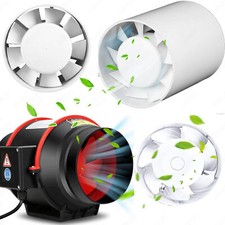 Rauchabzug Rohrventilator Abluftventilator Kanalventilator Lüfter Ø100mm Ø150mm