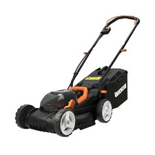 WORX WG779E.9 Akku Rasenmäher 2x20V Max Li-Ionen, 34cm ohne Akkus und Ladegerät