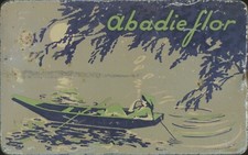ABADIE FLOR (BOOT) - 112 ZIGARETTENHÜLSEN - ALTE BLECHDOSE