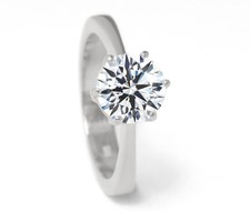 Diamond ring in 585 gold with