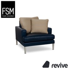 FSM Clarus Leder Sessel Blau