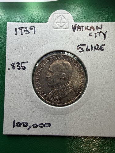 1939 vatican city lire - 5,