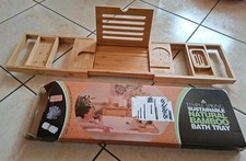 Temple Spring nachhaltige Badewannenablage aus Bambus mit Seifenschale