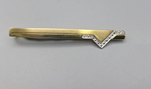 Elegante krawattenklammer 14k - krawattenklammer,