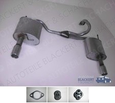 Auspuff Endtopf (Duplex) + Anbauteile für Hyundai Coupe 2.0 + GLS 2001-2009