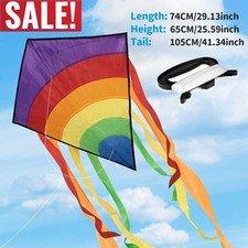 Bunt Delta Drachen Kinder, Einfach zu Fliegen Lenkdrachen Mit 80m Drachenschnur