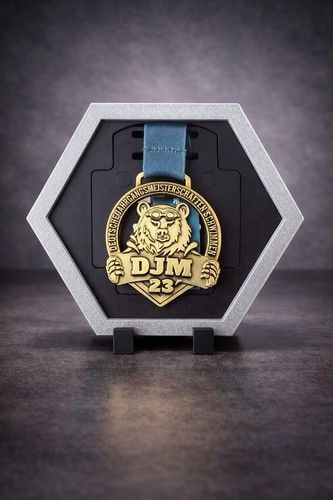 Medaillenhalter hexagon - medaillenhalter,
