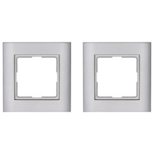 Kopp Athenis Abdeckrahmen 1-Fach für Lichtschalter Steckdose Rahmen Stahl 