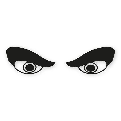 Aufkleber augen paar - augen-paar, für