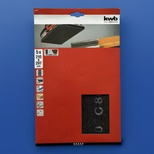 kwb 5x Schleif-Papier-Scheiben 210x297mm für Nass-und Trocken-Schliff Körnung 80