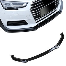 Frontspoiler Spoilerlippe für Audi A4 B9 8W 2015-2019 ABE Schwarz glänzend JOM