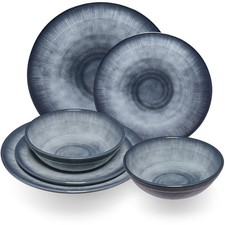 Melamin geschirr set grau - set,