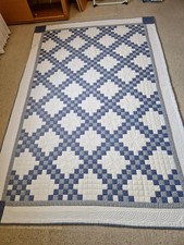 Patchwork-Decke, Handarbeit, Unikat, 166 x 245 cm, handgequiltet