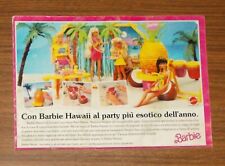 Seltene Werbung vintage BARBIE Hawaii Barbie Strandbar 1991