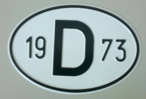 Schild mit jahreszahl - d-schild,
