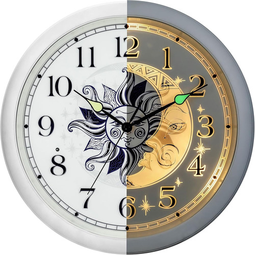 Leuchtende wanduhr im - 33, cm