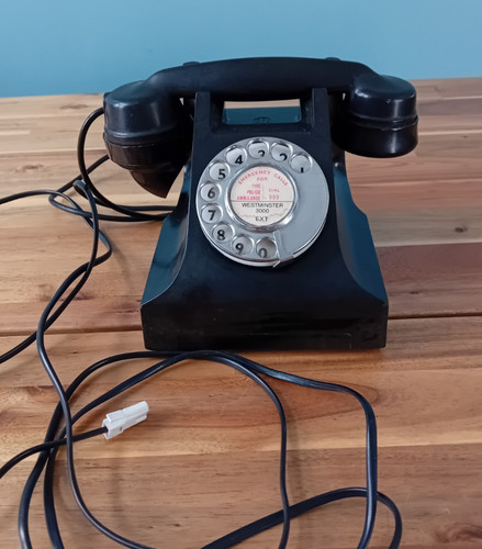 Vintage aep bakelit telefon - aep,