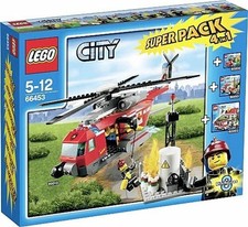 Lego City 66453 Superpack 4-in-1 Feuerwehr Hubschrauber Neu / OVP