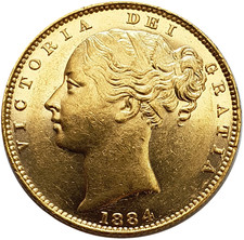 1884-M Queen Victoria Schild