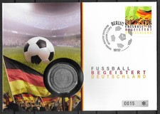 Numisbrief mit 10 Euro 2006 FIFA Fußball WM Deutschland Silber Ag