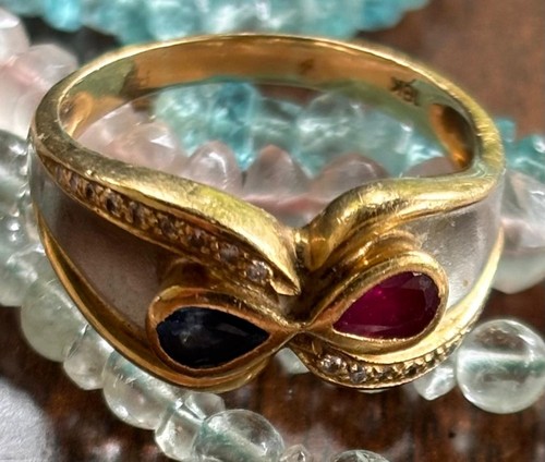 Ring karat gold - ring, 18