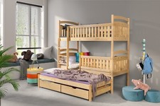 Etagenbett MILO Holz für 3