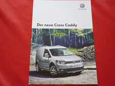 VW Cross Caddy Typ 2K Kastenwagen Prospekt Brochure Depliant Folleto von 2013