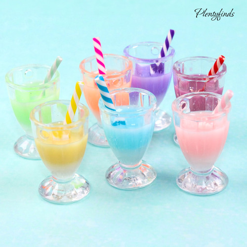 Miniatur milchshake getränke - miniatur,