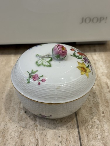 Meissen blume3 zuckerdose mit - zuckerdose,