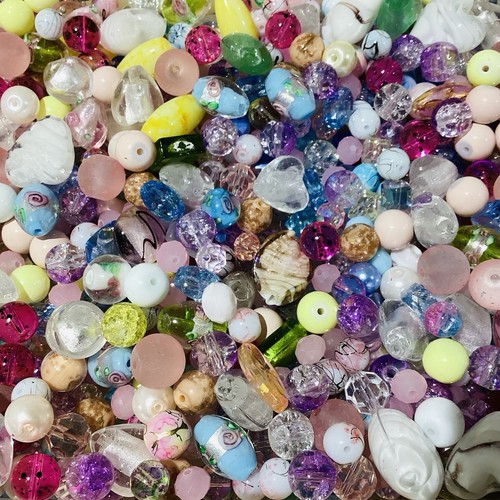 Glasperlen pastell mix perlen - pastell,