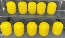 Ü Ei Kapsel - 10 Stück sehr alt - leer - gelb - 70/80 er Jahre