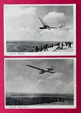 2 x AK LAUCHA an der Unstrut um 1938 Flugzeug Rhönadler Grunau Baby II  ( 166949