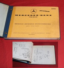 Ersatzteilliste Mercedes Motor OM 314 Dieselmotor, Transporter LKW Bus Oldtimer