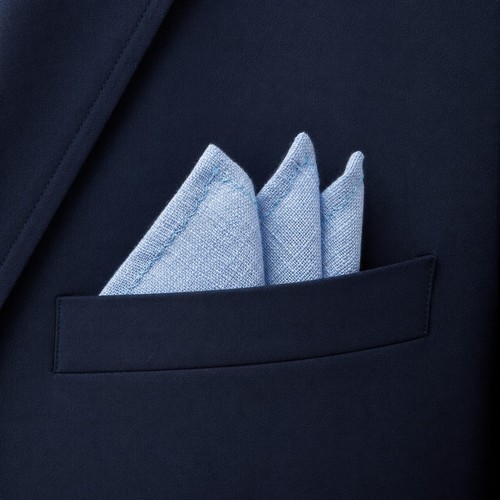 Hellblaues einstecktuch - hellblaues,