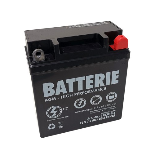 Agm batterie 12v - 5ah, für