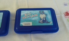 Vesperbox Brotdose StN-Kita-Spiele B 17 cm x H 4 cm x T 12 cm 72 Gramm blau