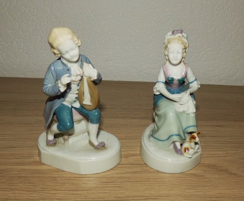 Goebel oeslau rokoko figur - oeslau, 2x