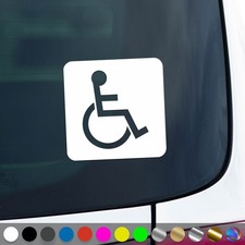 Rollstuhl Aufkleber Behindert Hinweis Rollstuhlfahrer Sticker Auto Geschenkidee