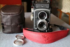 Rolleicord mit viel zubehör - v,