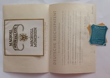 Werbung, Reichspatent J. B. SCHOLZ Glanzpräge Etikett, Macholl 