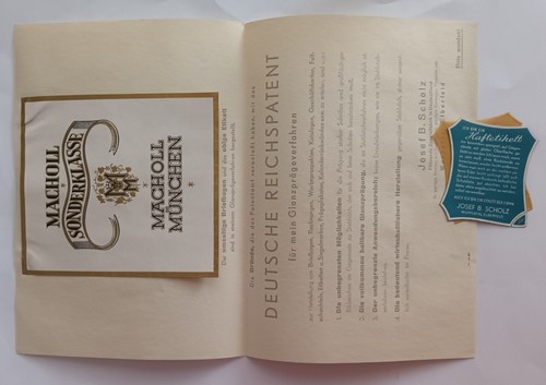 Werbung reichspatent b - werbung,,