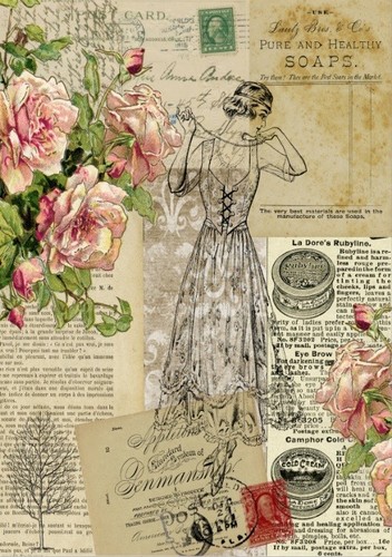 Decoupage serviettentechnik - decoupage,