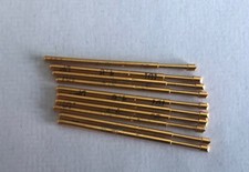 Federtest Pin/Pogo Pin gezackte Spitze 100 Stck. vergoldet 1,37 mm Durchmesser 33 mm L